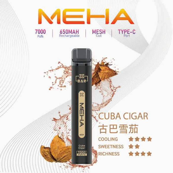 MEHA XBAR 拋棄式 7000口小黑條：圖片 3