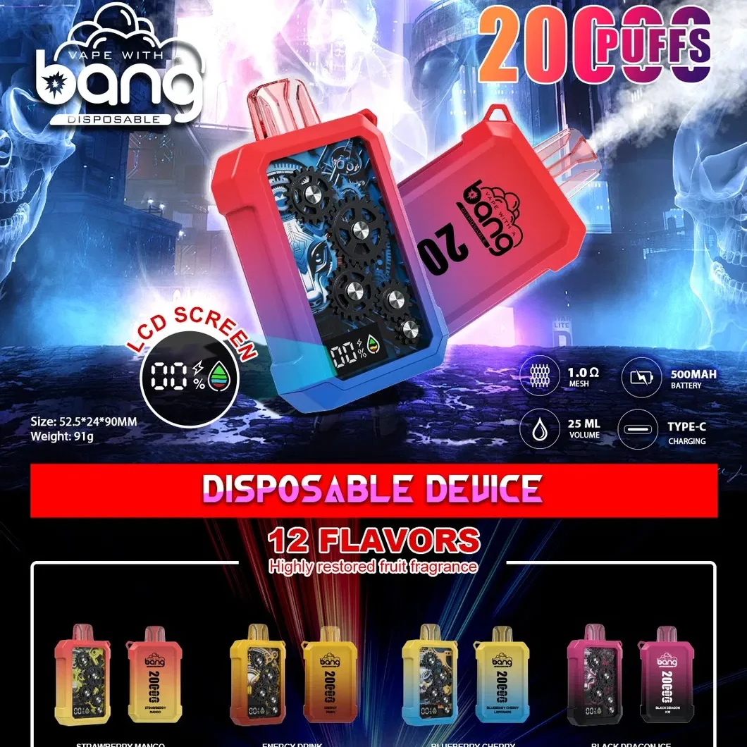 Bang Wheel 20000 Puffs 拋棄式電子煙 歐美爆款 可充電霧化棒