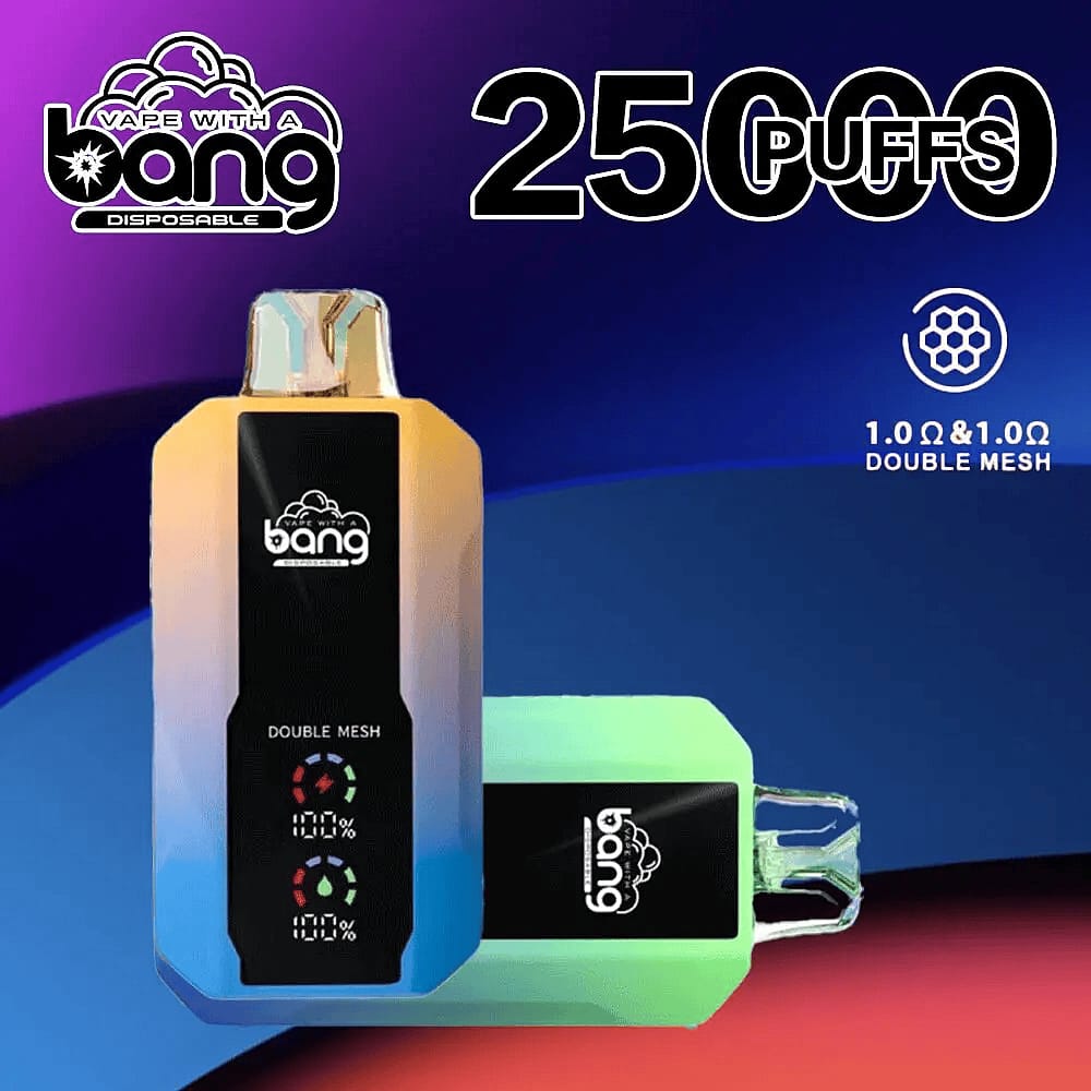 Bang 25000 Puffs 拋棄式電子煙 超大屏幕 超大容量 可充電
