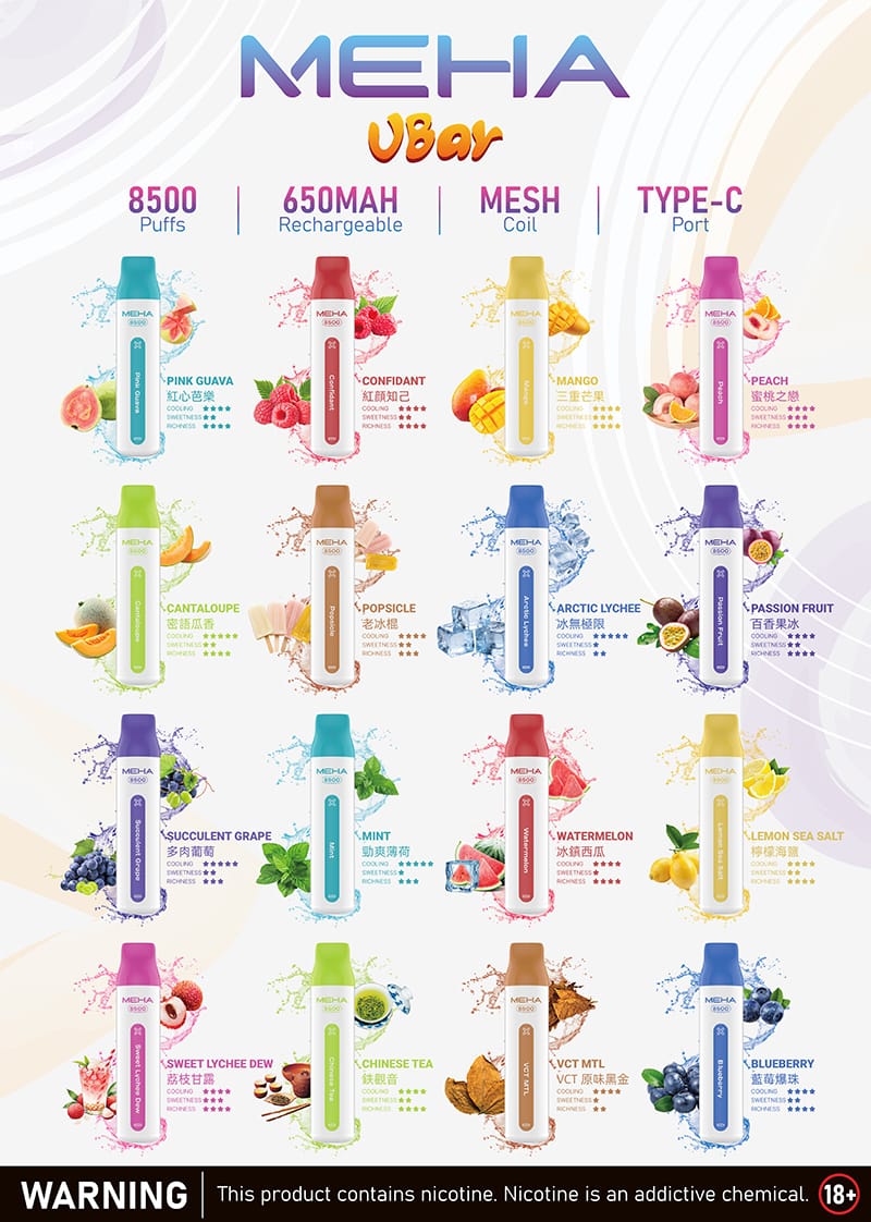 MEHA8500口VBar小白條 纖細 VBar小白條 外觀特寫